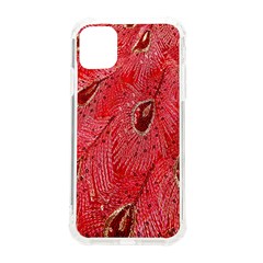 Red Peacock Floral Embroidered Long Qipao Traditional Chinese Cheongsam Mandarin iPhone 11 TPU UV Print Case