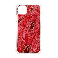 Red Peacock Floral Embroidered Long Qipao Traditional Chinese Cheongsam Mandarin iPhone 11 Pro Max 6.5 Inch TPU UV Print Case