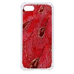 Red Peacock Floral Embroidered Long Qipao Traditional Chinese Cheongsam Mandarin iPhone SE