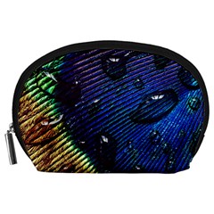 Peacock Feather Retina Mac Accessory Pouch (large) by Ket1n9