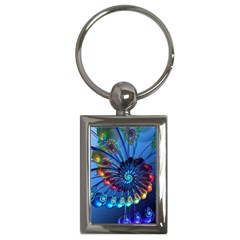 Top Peacock Feathers Key Chain (rectangle) by Ket1n9