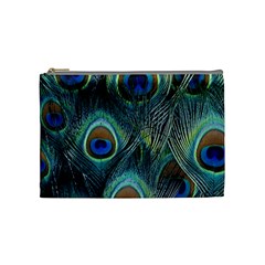 Feathers Art Peacock Sheets Patterns Cosmetic Bag (medium) by Ket1n9