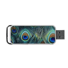 Feathers Art Peacock Sheets Patterns Portable Usb Flash (two Sides) by Ket1n9