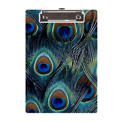 Feathers Art Peacock Sheets Patterns A5 Acrylic Clipboard by Ket1n9