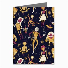 Alien Surface Pattern Greeting Cards (pkg Of 8) by Ket1n9