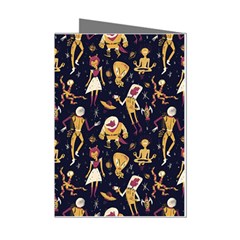 Alien Surface Pattern Mini Greeting Cards (pkg Of 8) by Ket1n9