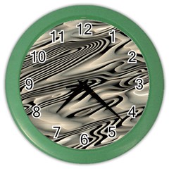 Alien Planet Surface Color Wall Clock by Ket1n9