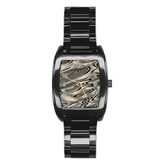 Alien Planet Surface Stainless Steel Barrel Watch by Ket1n9