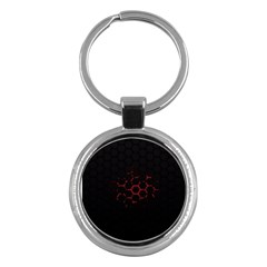 Abstract Pattern Honeycomb Key Chain (round) by Ket1n9