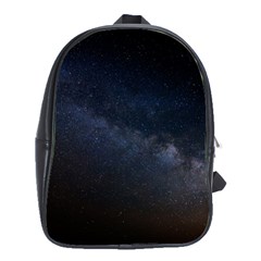 Cosmos Dark Hd Wallpaper Milky Way School Bag (large) by Ket1n9