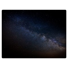 Cosmos Dark Hd Wallpaper Milky Way Two Sides Premium Plush Fleece Blanket (extra Small) by Ket1n9