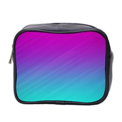 Background Pink Blue Gradient Mini Toiletries Bag (Two Sides)