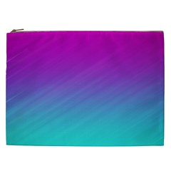 Background Pink Blue Gradient Cosmetic Bag (XXL)