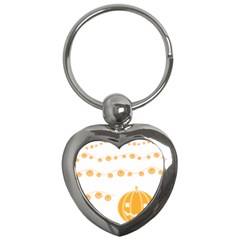 Pumpkin Halloween Deco Garland Key Chain (heart) by Ket1n9