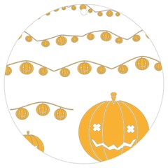 Pumpkin Halloween Deco Garland Uv Print Acrylic Ornament Round by Ket1n9