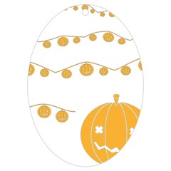 Pumpkin Halloween Deco Garland Uv Print Acrylic Ornament Oval by Ket1n9