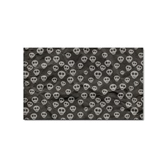 Skull Halloween Background Texture Sticker Rectangular (100 Pack) by Ket1n9