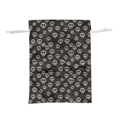 Skull Halloween Background Texture Lightweight Drawstring Pouch (l) by Ket1n9