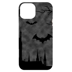 Halloween Background Halloween Scene Iphone 14 Black Uv Print Case by Ket1n9