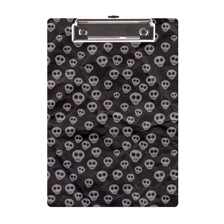 Skull Halloween Background Texture A5 Acrylic Clipboard