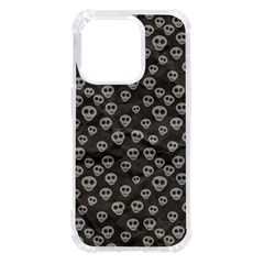 Skull Halloween Background Texture Iphone 14 Pro Tpu Uv Print Case by Ket1n9