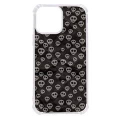 Skull Halloween Background Texture Iphone 13 Pro Max Tpu Uv Print Case by Ket1n9