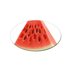 Seamless Background With Watermelon Slices Sticker Oval (10 pack)