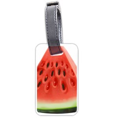 Seamless Background With Watermelon Slices Luggage Tag (one side)