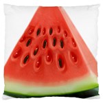 Seamless Background With Watermelon Slices Large Premium Plush Fleece Cushion Case (Two Sides) Back