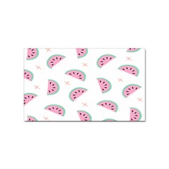 Fresh Watermelon Slices Texture Sticker Rectangular (10 pack)