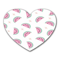 Watermelon Wallpapers  Creative Illustration And Patterns Heart Mousepad by Ket1n9