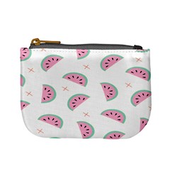 Seamless Background With Watermelon Slices Mini Coin Purse