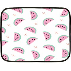 Fresh Watermelon Slices Texture Fleece Blanket (Mini)