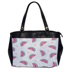 Fresh Watermelon Slices Texture Oversize Office Handbag