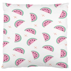 Watermelon Wallpapers  Creative Illustration And Patterns Large Premium Plush Fleece Cushion Case (two Sides) by Ket1n9