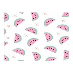 Fresh Watermelon Slices Texture Two Sides Premium Plush Fleece Blanket (mini) by Ket1n9