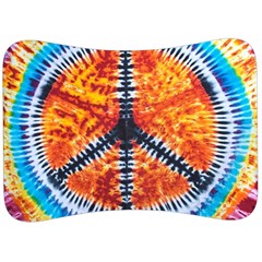 Tie Dye Peace Sign Velour Seat Head Rest Cushion by Ket1n9