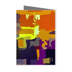 Abstract Vibrant Colour Mini Greeting Cards (pkg Of 8) by Ket1n9