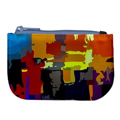 Abstract Vibrant Colour Large Coin Purse by Ket1n9