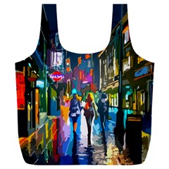 Abstract Vibrant Colour Cityscape Full Print Recycle Bag (xxxl) by Ket1n9