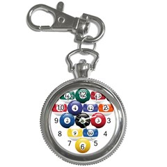 Racked Billiard Pool Balls Key Chain Watches by Ket1n9