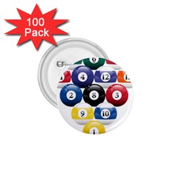 Abstract Vibrant Colour Botany 1.75  Buttons (100 pack) 