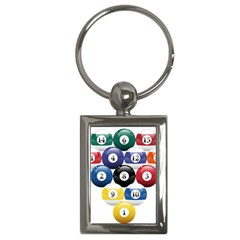 Abstract Vibrant Colour Botany Key Chain (Rectangle)