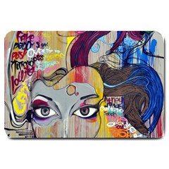 Graffiti Mural Street Art Painting Large Doormat by Ket1n9