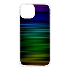 Blue And Green Lines Iphone 13 Tpu Uv Print Case by Ket1n9