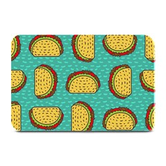 Taco Drawing Background Mexican Fast Food Pattern Plate Mats by Ket1n9