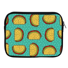 Taco Drawing Background Mexican Fast Food Pattern Apple Ipad 2/3/4 Zipper Cases by Ket1n9