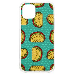 Taco Drawing Background Mexican Fast Food Pattern Iphone 12/12 Pro Tpu Uv Print Case by Ket1n9