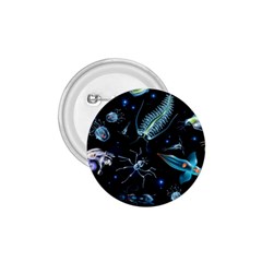 Colorful Abstract Pattern Consisting Glowing Lights Luminescent Images Marine Plankton Dark Backgrou 1 75  Buttons by Ket1n9