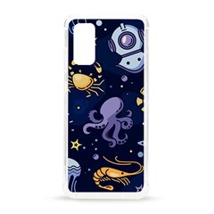 Marine Seamless Pattern Thin Line Memphis Style Samsung Galaxy S20 6 2 Inch Tpu Uv Case by Ket1n9